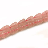 9x13mm Rose Quartz Beads 15'' Gourd Shape DIY Loose Beads For Jewelry Making