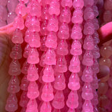 9x13mm Rose Quartz Beads 15'' Gourd Shape DIY Loose Beads For Jewelry Making