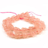 9x13mm Rose Quartz Beads 15'' Gourd Shape DIY Loose Beads For Jewelry Making