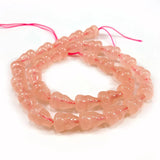 9x13mm Rose Quartz Beads 15'' Gourd Shape DIY Loose Beads For Jewelry Making