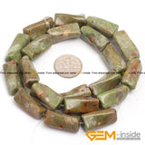 9x20mm Twist Column Natural Stone Beads Unakite Amethysts Fluorite Sodalite
