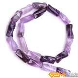 9x20mm Twist Column Natural Stone Beads Unakite Amethysts Fluorite Sodalite