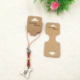 50pcs Paper Necklace Hand Chain Anklet Bracelet Card Love Jewelry Cards