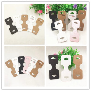 50pcs Paper Necklace Hand Chain Anklet Bracelet Card Love Jewelry Cards
