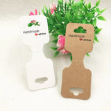 50pcs Paper Necklace Hand Chain Anklet Bracelet Card Love Jewelry Cards