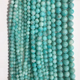 Amazonite Round Stone Beads for Jewelry Making
