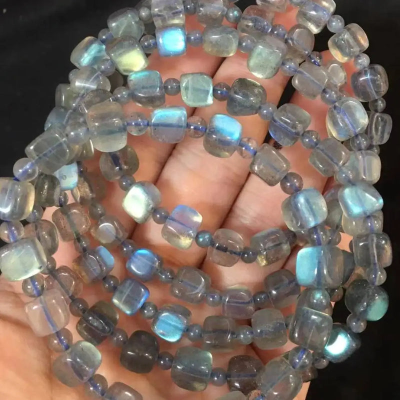 Natural Labradorite Beads Bracelet 6-8mm