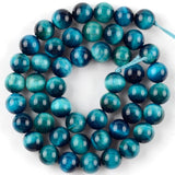 Natural Tiger Eye Gem Stone Beads Round Loose Spacer Beads 4-12mm