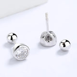 Screw Earrings SONA Stone 4MM 5MM 6MM Round Cut