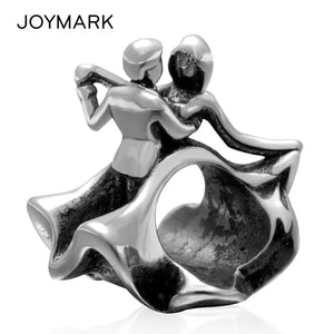 Vintage 925 Silver Couple Dancer European Charm Beads
