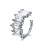 Charming Line Zircon Clip On Earrings Ear Cuff No Piercing Jewelry