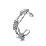 Charming Zircon Clip-On Ear Cuff Jewelry