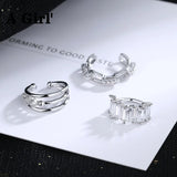 Charming Zircon Clip-On Ear Cuff Jewelry