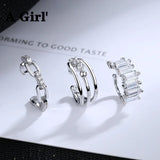 Charming Zircon Clip-On Ear Cuff Jewelry