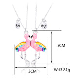 Rainbow Broken Heart BFF Necklace for Good Friendship