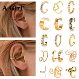 Punk Stylish Ear Clip for Women with Micro Paved Personality