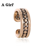 Punk Stylish Ear Clip for Women with Micro Paved Personality