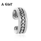Punk Stylish Ear Clip for Women with Micro Paved Personality