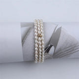Elegant Rice-Shaped Pearl Bracelet