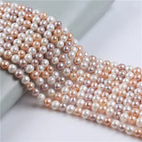 8-9mm Colorful Round Freshwater Pearls - Loose Strands