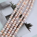 8-9mm Colorful Round Freshwater Pearls - Loose Strands
