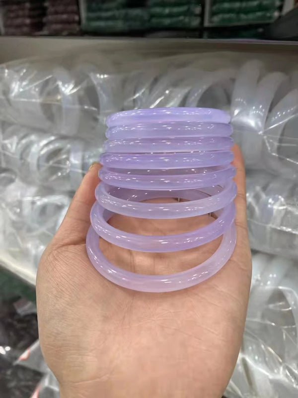 High Ice Violet Thin Strip Bracelet Natural Original Ecological Bangle
