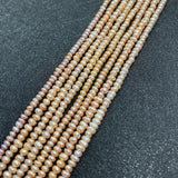 3-4mm Freshwater Pearl Flat Beads DIY Jewelry Charms