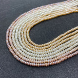 3-4mm Freshwater Pearl Flat Beads DIY Jewelry Charms