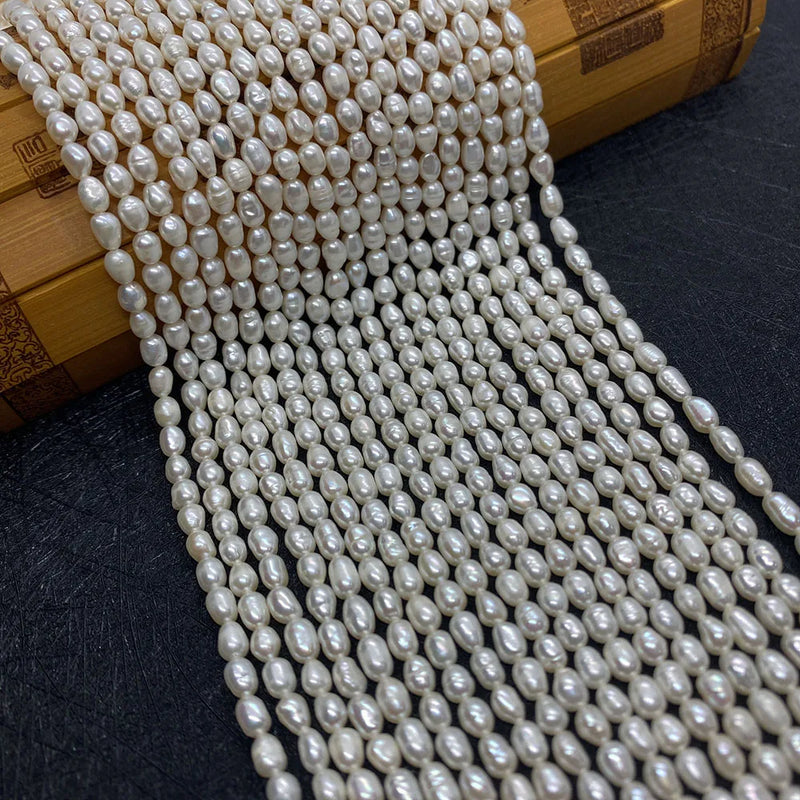 4mm Natural Freshwater Pearl DIY Jewelry Making Supplies