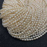 High-Quality Rice-Shaped Natural Freshwater Pearl Beads