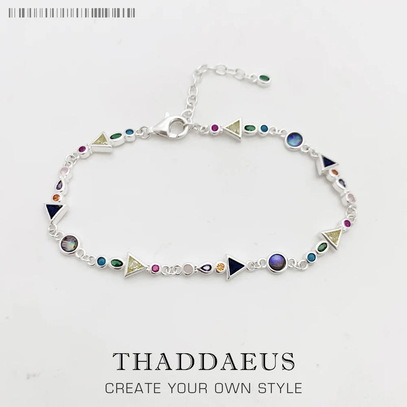 Paradise Journey Bracelet Colorful Link Chain Boho Jewelry Gift Women