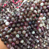 Pink Tourmaline Round Faceted 7mm Loose Beads for DIY Jewelry