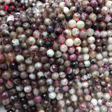 Pink Tourmaline Round Faceted 7mm Loose Beads for DIY Jewelry