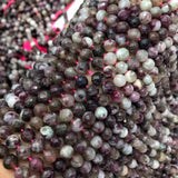 Pink Tourmaline Round Faceted 7mm Loose Beads for DIY Jewelry