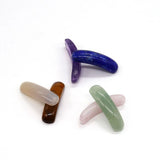Long Bar Natural Stone Bracelet Accessory with Double Holes