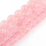 Madagascar Rose Quartz Round Beads 6-10mm Natural Stone 15 Inches