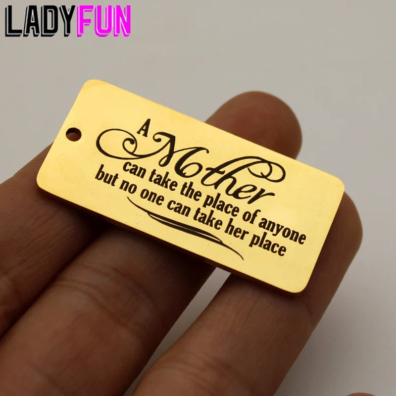 Mother's Place Charm Stainless Steel Pendant 10pcs