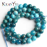 Apatite Gemstone Beads Round 15'' 6/8/10mm