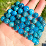 Apatite Stone Beads 6mm/8mm/10mm Round Loose Beads 15in