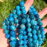 Apatite Stone Beads 6mm/8mm/10mm Round Loose Beads 15in