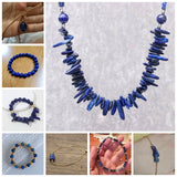 Natural Lapis Lazuli Irregular Stone Beads DIY Jewelry Making