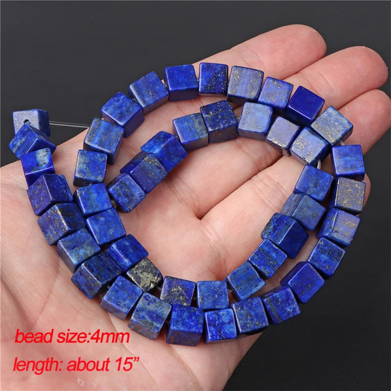 Natural Lapis Lazuli Irregular Stone Beads DIY Jewelry Making