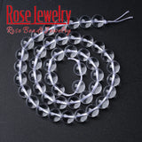Natural Clear Crystal Quartz Beads Round Loose Beads Jewelry Making DIY 4-12mm