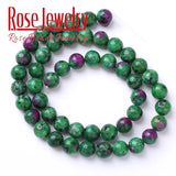 Natural Epidote Zoisite Stone Beads 4-12mm 15'' Inch