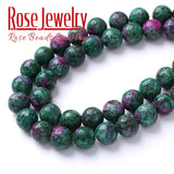 Natural Epidote Zoisite Stone Beads 4-12mm 15'' Inch