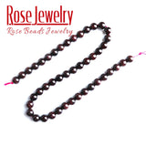 Dark Red Garnet Round Loose Beads For DIY Jewelry Making