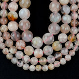 Cherry Agates Stone Beads: Natural Gem Blossoms 6-12mm