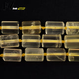 Faceted Citrine Crystal Beads Tube Shape 11*15mm
