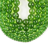 Peridot Crystal Stone Beads for Jewelry Making 4-12mm