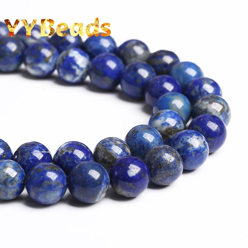 Lapis Lazuli Stone Beads Round Loose Beads 15'' 4/6/8/10/12mm